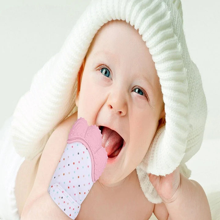 Baby Teething Mitten - Soft Silicone for Happy and Healthy Babies - Totostore