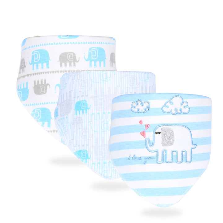 Soft Printed Cotton Saliva Towel for Babys Comfort - Practical and Adorable Design - Totostore