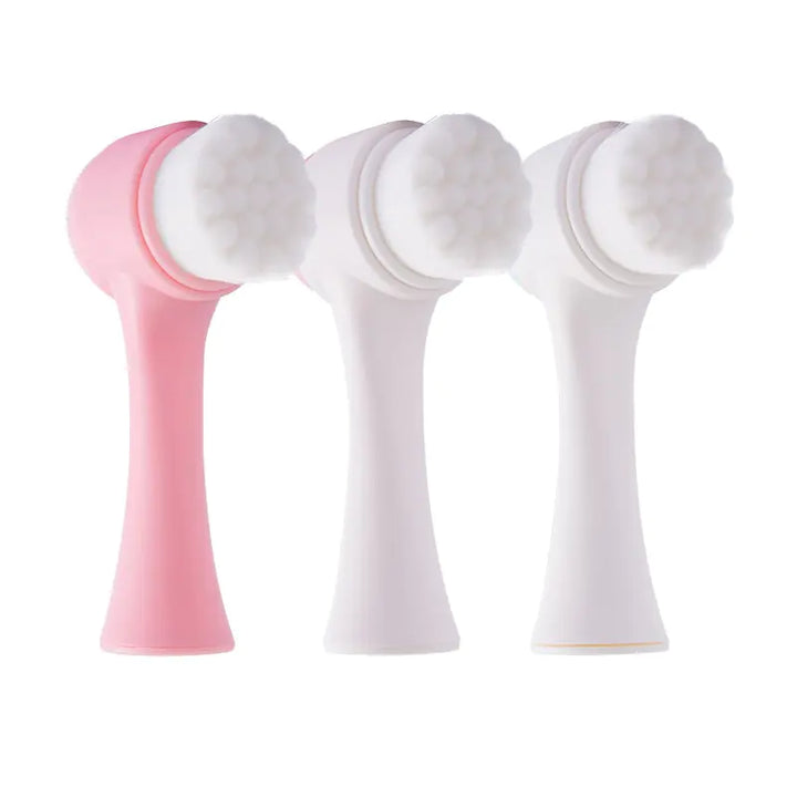 Facial Cleansing Brush - Deep Clean Exfoliate Your Skin Easy to Use Portable - Totostore