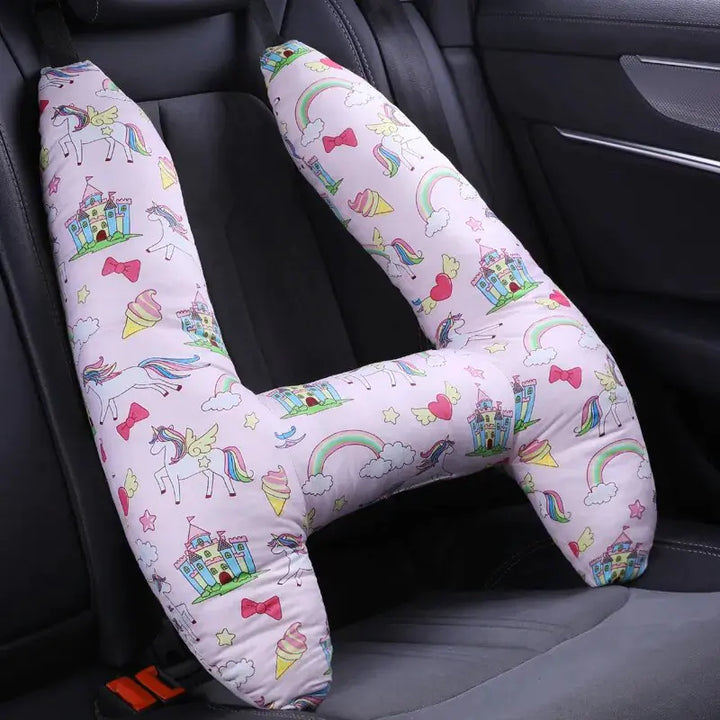 Kids Car Travel Pillow - Comfort for Little Ones on the Go Perfect for Road Trips Airplane Rides or Daily Commutes - Totostore