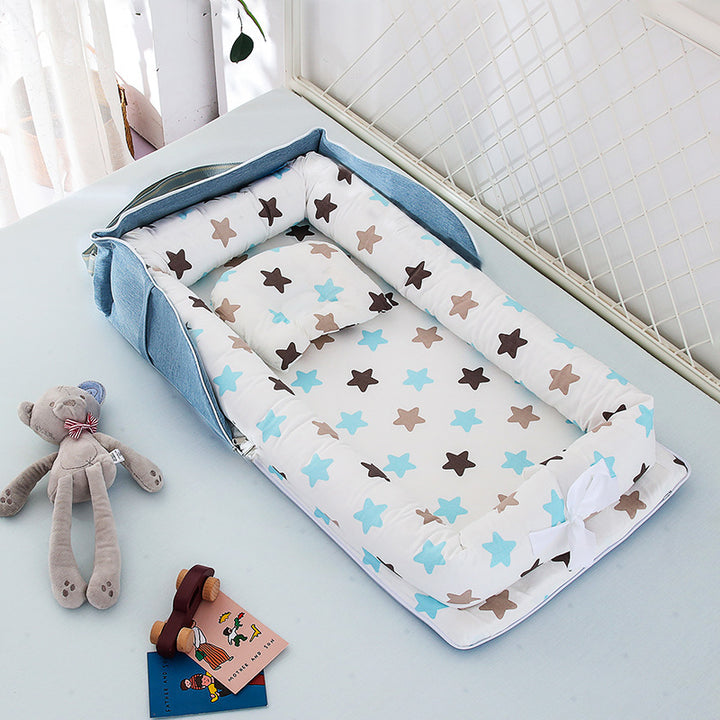 Portable Cotton Baby Bed for Travel - Lightweight and Easy to Assemble - Totostore