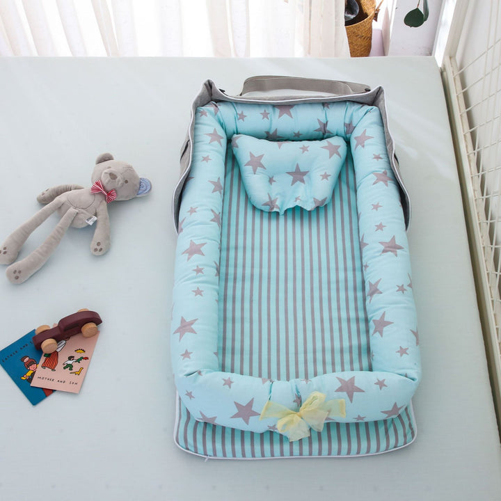 Portable Cotton Baby Bed for Travel - Lightweight and Easy to Assemble - Totostore