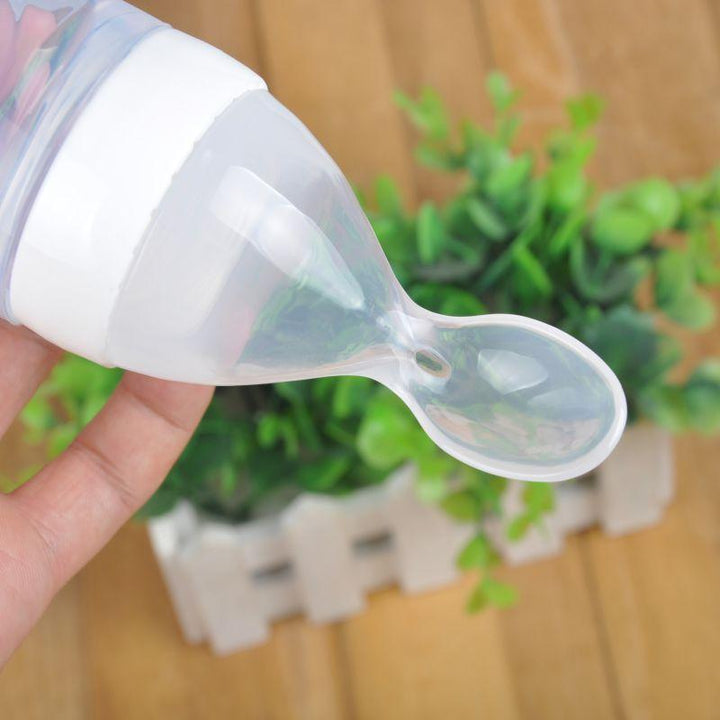 Silicone Squeezing Baby Bottle for Newborns - Easy Feeding Solution - Totostore