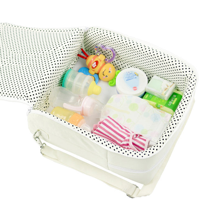 Mommy Bag Custom Multi-function Double One Portable Baby Bed Travel Handbag - Totostore