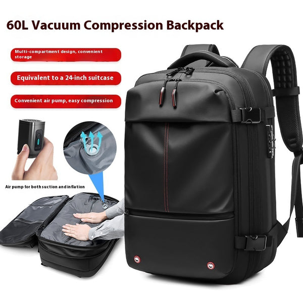 Large-Capacity Anti-Theft Backpack with DryWet Separation for Men - Ideal for Business or Leisure Use