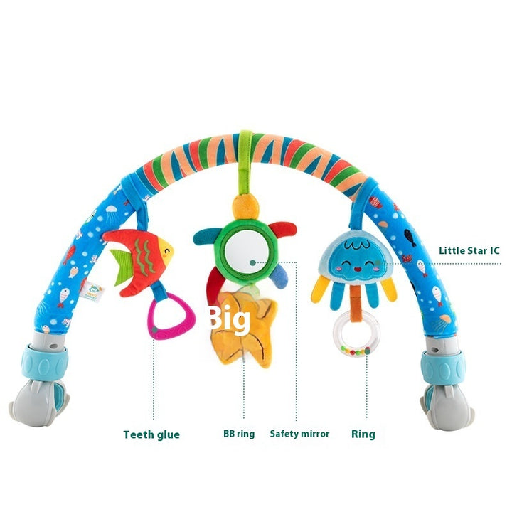 Newborn Hanging Bed Bell Rattle - Baby Comfort Toy for Cribs Car Seats and More - Totostore