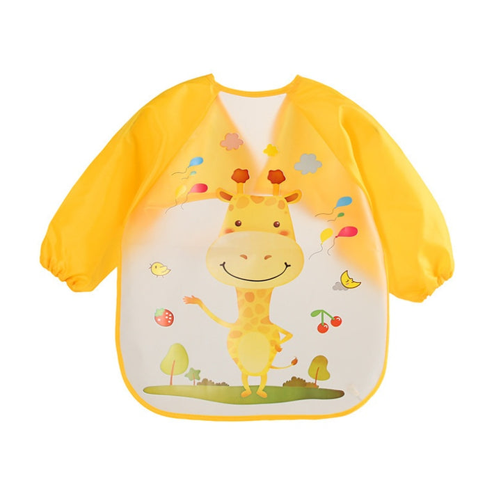 EVA food clothes baby clothes children's long-sleeved anti-dressing clothes baby bib bib - Totostore