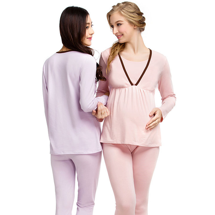 Maternity Nursing Pajama Set - Perfect for Winter Confinement and Lactation - Totostore