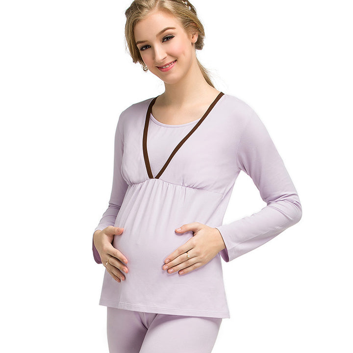 Maternity Nursing Pajama Set - Perfect for Winter Confinement and Lactation - Totostore