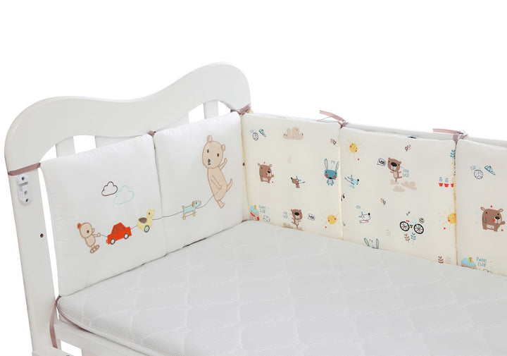 Baby Cotton Bed Fence - Soft Safe and Secure for Your Little One - Totostore