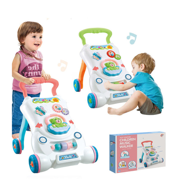 Musical Childrens Stroller with Walking Assistance - Ideal for Young Explorers - Totostore