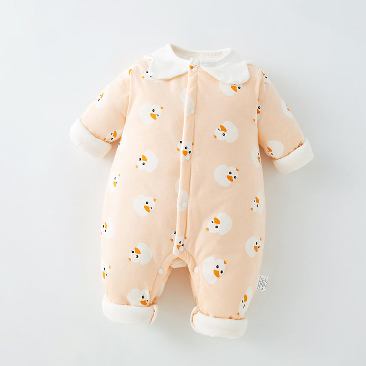 Warm Cotton Onesie for Baby Thickened for Winter Crawling Clothes Sleeping Bag or Outerwear Spring Autumn Newborn Essentials - Totostore