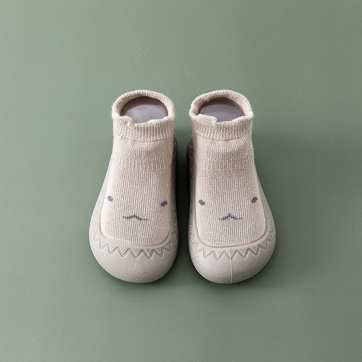 Newborn Soft Sole Shoes and Socks Lightweight Rubber Sole for Autumn Winter Walking - Totostore