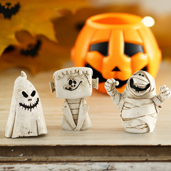 Spooky Halloween Pumpkin  Ghost Desktop Decor Ornaments for Festive Scenes