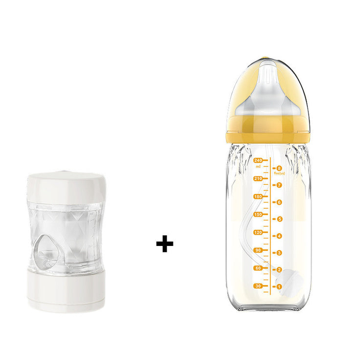 USB Constant Temperature Baby Feeding Bottle with Thermal Insulation Cover - Quick Flush Included - Totostore