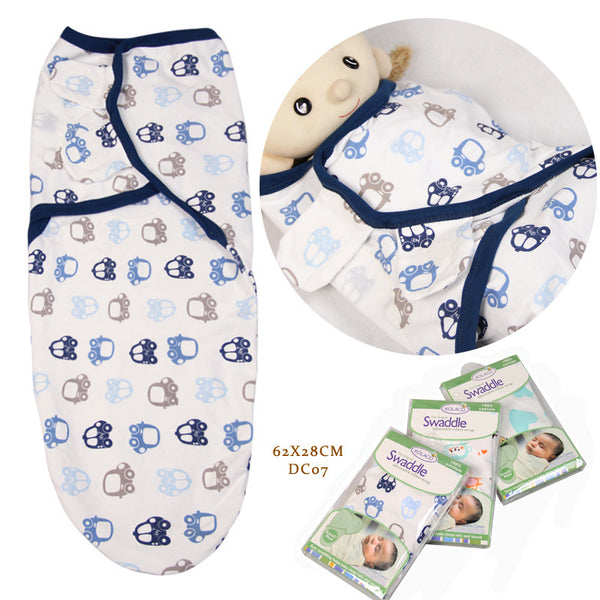 Cotton Baby Sleeping Bag and Wrapped Towel Set - Anti Startle Design for Baby - Cartoon Print - Must-Have Baby Products - Totostore