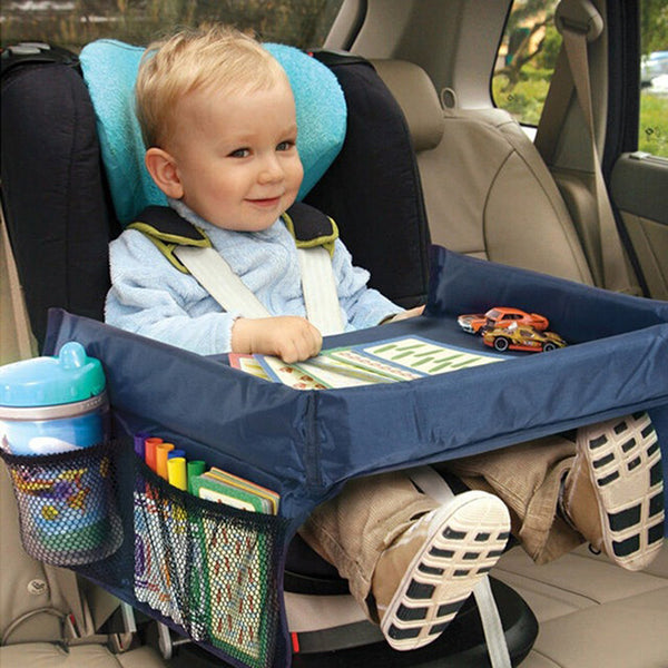 Waterproof Vehicle-Mounted Childrens Toy Table Tray - Perfect for On-The-Go Play