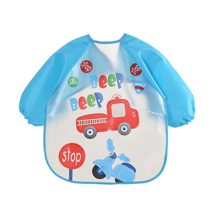 EVA food clothes baby clothes children's long-sleeved anti-dressing clothes baby bib bib - Totostore