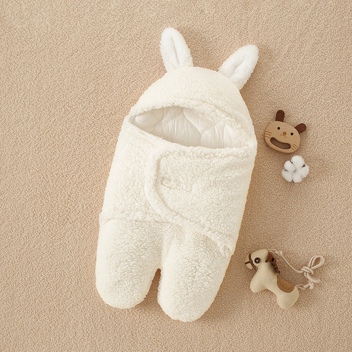 Newborn Lamb Velvet Quilt for Autumn and Winter - Split-Leg Sleeping Bag for Maternal and Infant Use - Totostore