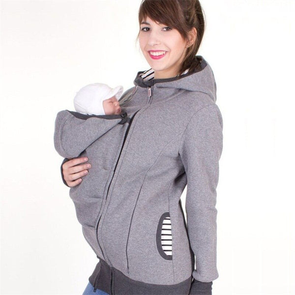 Stylish Maternity Hoodie - Long Sleeve for Fall and Winter Perfect for New Moms and Babies - Totostore