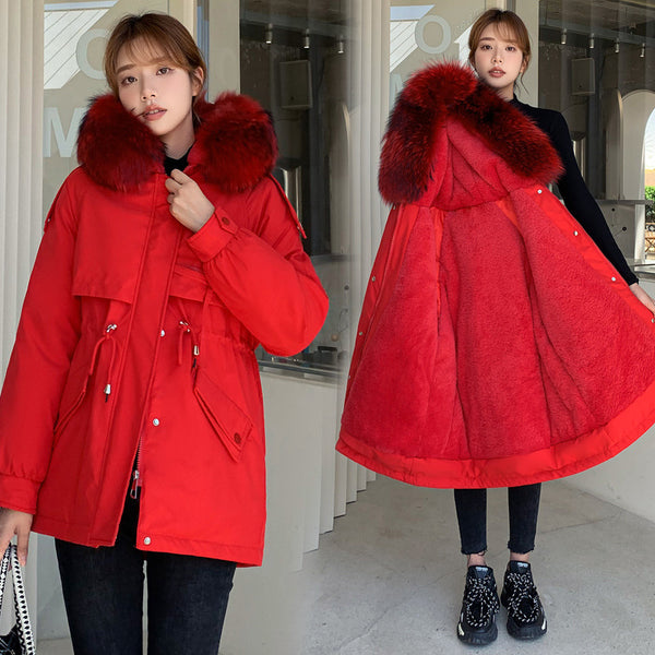 Short Korean-style Cotton-padded Womens Coat - Warm and Fashionable