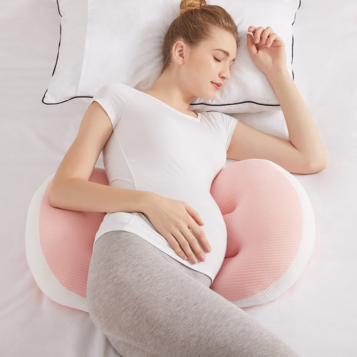 U-Shape Pregnancy Pillow for Side Sleepers Abdominal Support and Waist Protection for Expectant Mothers - Totostore