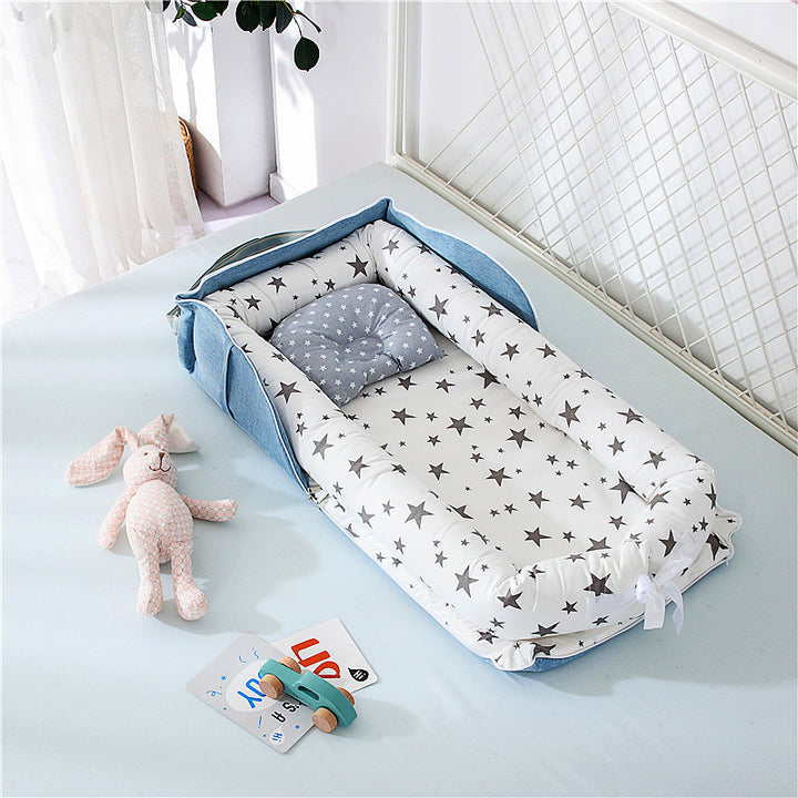 Portable Cotton Baby Bed for Travel - Lightweight and Easy to Assemble - Totostore