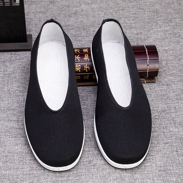 Mens Casual Old Beijing Slip-on Cloth Shoes - Breathable Round Mouth Design