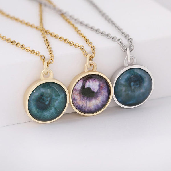 Unique Custom Eye Pendant Necklace - Personalized and Eye-Catching Gift