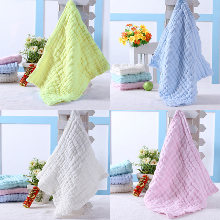 1 Piece Baby Bath Towels 100% Cotton Gauze Solid New Born Baby Towels Ultra Soft Strong Water Absorption Baby Care - Totostore