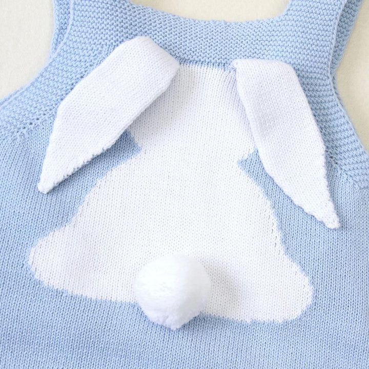 Bunny Rabbit Knitted Baby Rompers - Newborn Jumpsuits for Boys and Girls - Easter Outfit One Piece Costume - Totostore