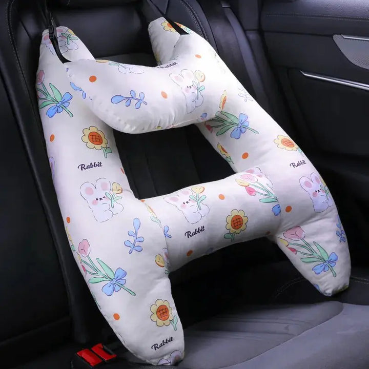 Kids Car Travel Pillow - Comfort for Little Ones on the Go Perfect for Road Trips Airplane Rides or Daily Commutes - Totostore