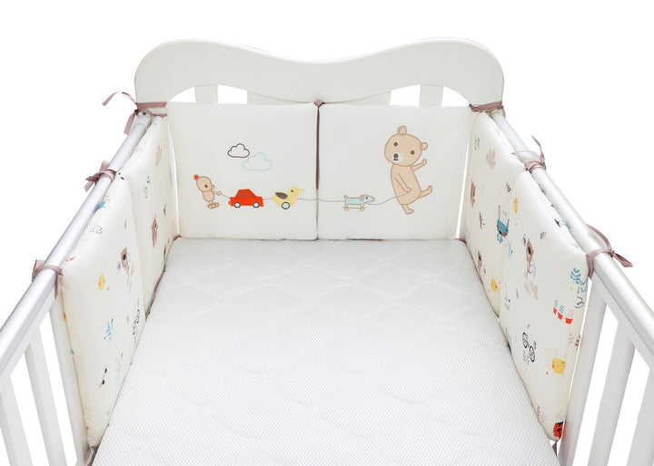 Baby Cotton Bed Fence - Soft Safe and Secure for Your Little One - Totostore