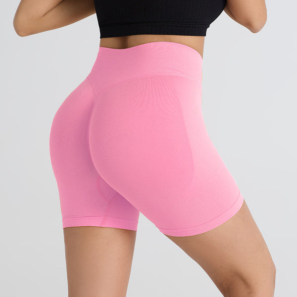 Womens Outdoor Running Shorts Breathable Peach Hip Yoga Pants for Sports and Fitness