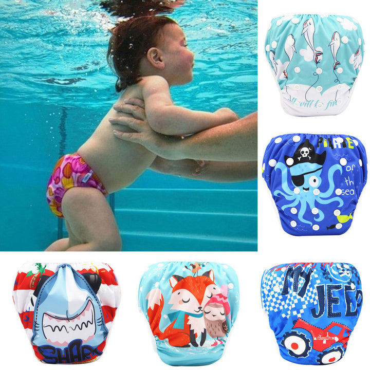 Cartoon Kids Swim Trunks - Fun Functional for Summer Sizes for Boys Girls - Totostore