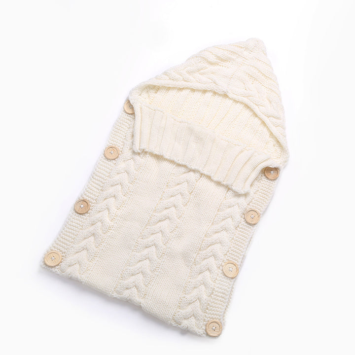 Cozy Knitted Baby Sleeping Bag - Soft and Warm for Infants and Toddlers - Nursery and Travel Use - Totostore