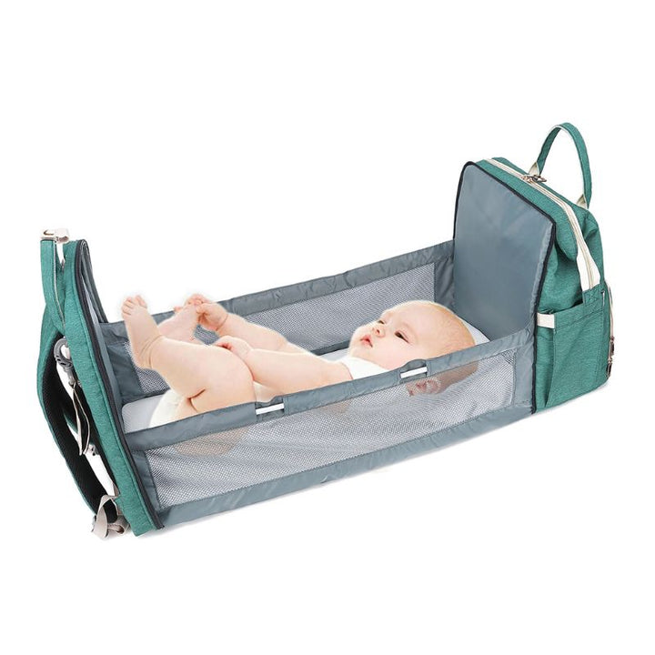 2-in-1 Multifunctional Baby Travel Crib Bag Portable Large Capacity Shoulder Strap - Totostore