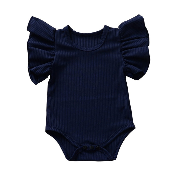 Newborn Cotton Bodysuit Set for Baby Girl Short Sleeve Sunsuit Infant Clothing - Totostore