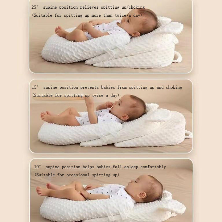 Newborn Anti-Spitting Milk Slope Pillow - Choking Prevention - Baby Anti-Overflow Pad - Totostore