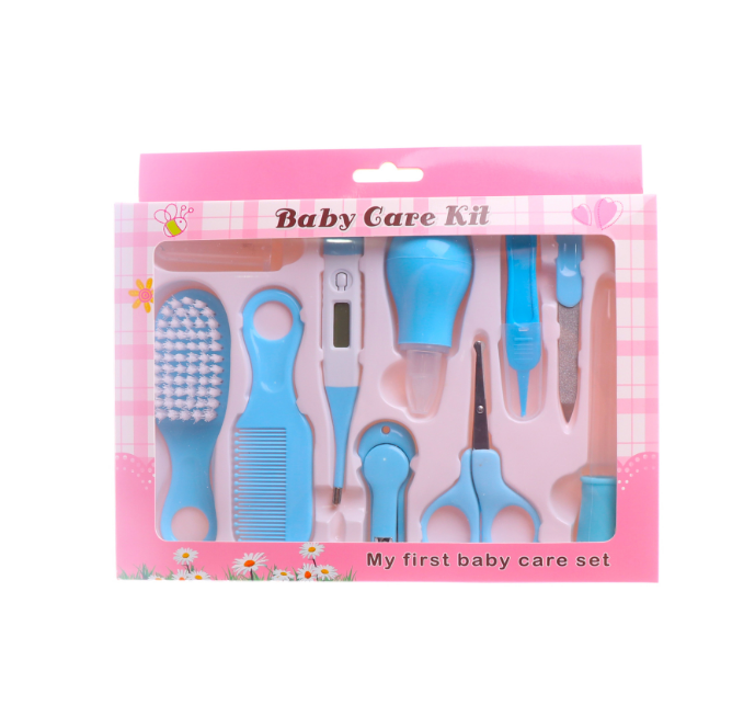 8pc Newborn Baby Care Set Nail Hair Health Grooming Kit with Cleaning Tools Healthcare Accessories - Totostore