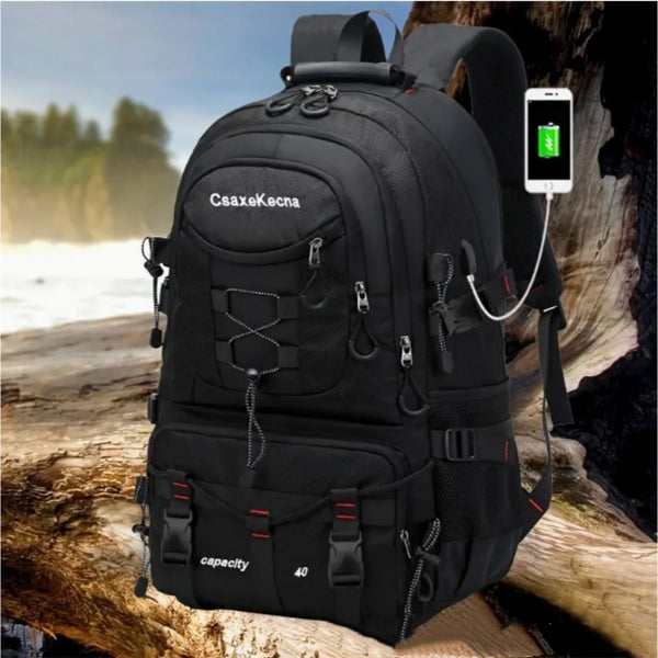 Large Capacity Mens Travel Backpack - Ideal for Mountaineering and Adventure Trips