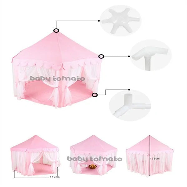 Princess Castle Play Tent for Endless Pretend Play Perfect for Little Royalty - Totostore