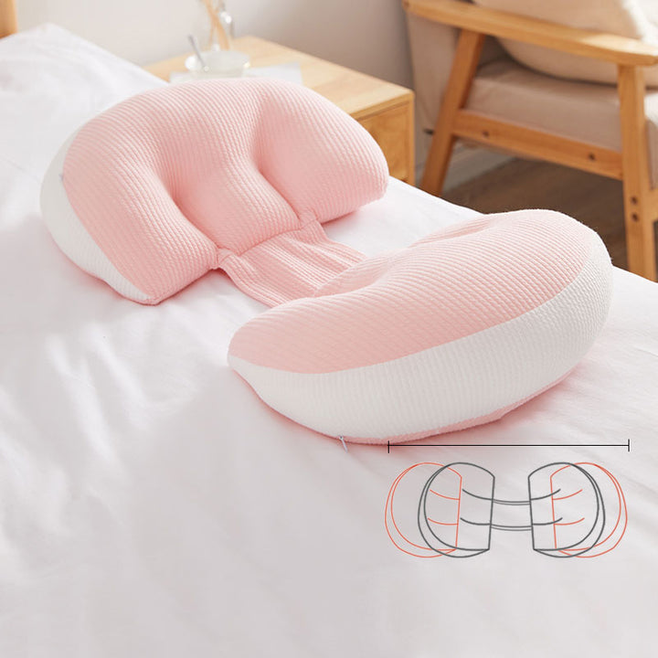 U-Shape Pregnancy Pillow for Side Sleepers Abdominal Support and Waist Protection for Expectant Mothers - Totostore