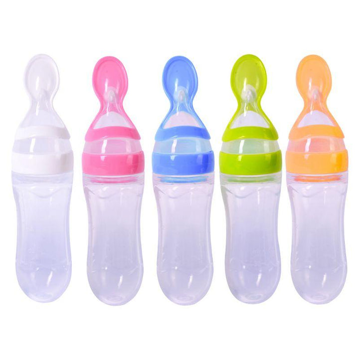 Silicone Squeezing Baby Bottle for Newborns - Easy Feeding Solution - Totostore