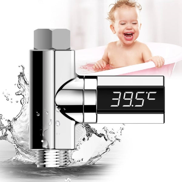 Led Baby Shower Thermometer Shower Water Display Temperture Monitor Flow Home LED - Totostore