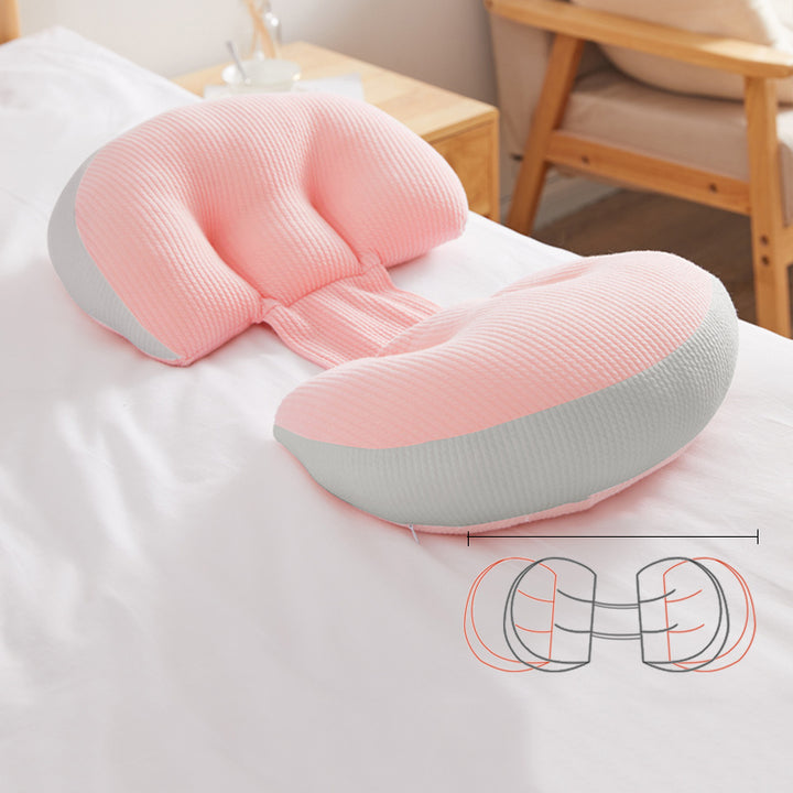 U-Shape Pregnancy Pillow for Side Sleepers Abdominal Support and Waist Protection for Expectant Mothers - Totostore