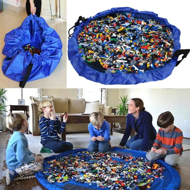 Portable Kids Toy Storage Bag Play Mat - Multifunctional Convenient - Totostore