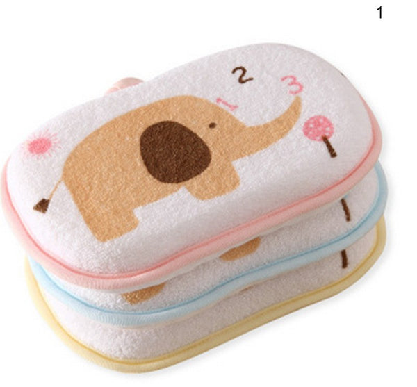 Cute Newborn Baby Shower Bath Sponge Rub Infant Toddle Kids Bath Brushes Cotton Rubbing Body Wash Towel Accessories - Totostore