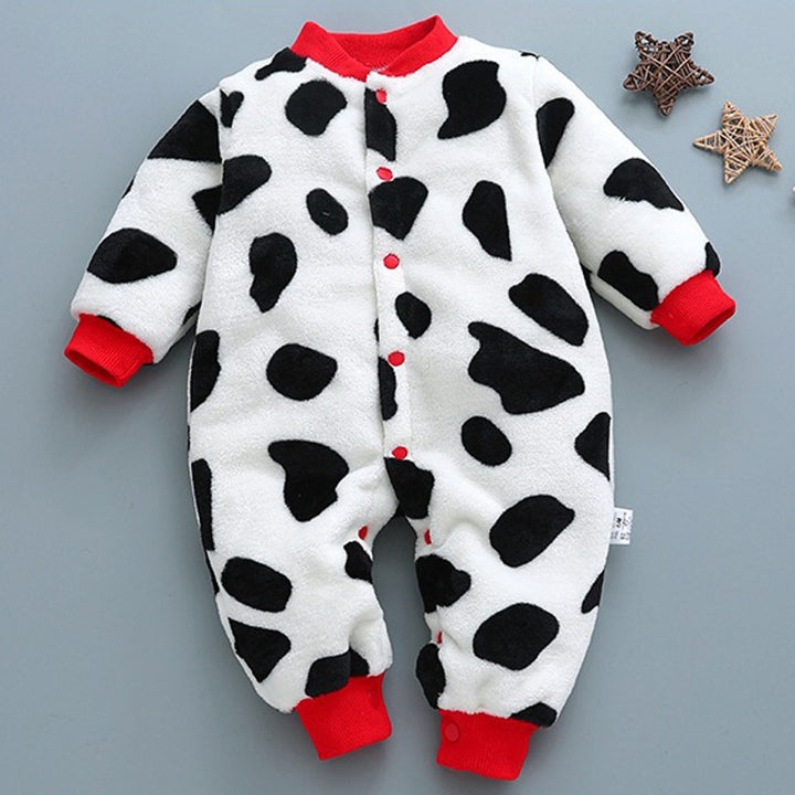 Pure Color Cozy Baby Onesie Thick Warm and Adorable - Totostore