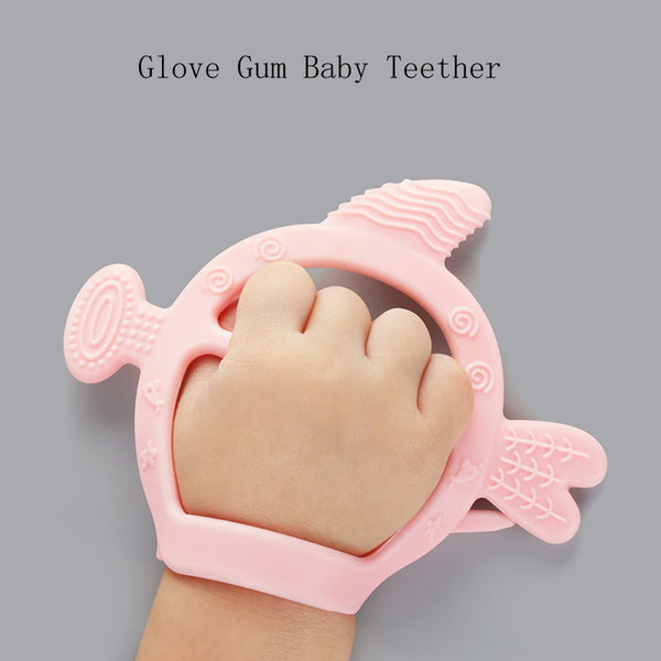 Silicone Teething Glove for Newborns - Gentle Baby Nursing Teether Pacifier and ThumbFinger Dental Care - Totostore